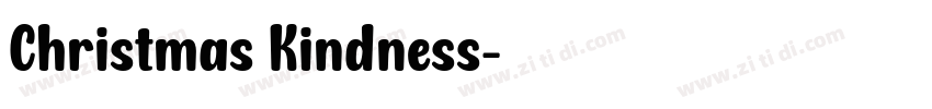 Christmas Kindness字体转换